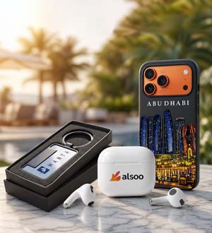 Custom UV printing on phone cases AirPods cases and promotional products in Dubai
