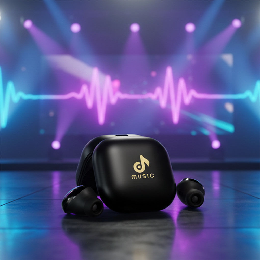 Promotional wireless earbuds with custom logo printing in Dubai for corporate gifts and events