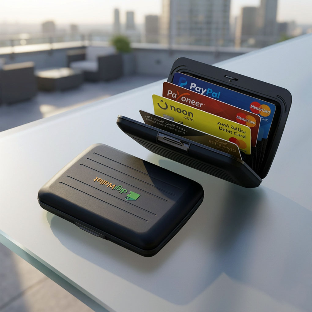 RFID card holder wallet for bank and business cards in Dubai