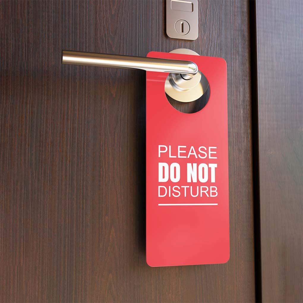 Do not disturb door hanger printing in Dubai for hotels, resorts, serviced apartments and hospitality businesses