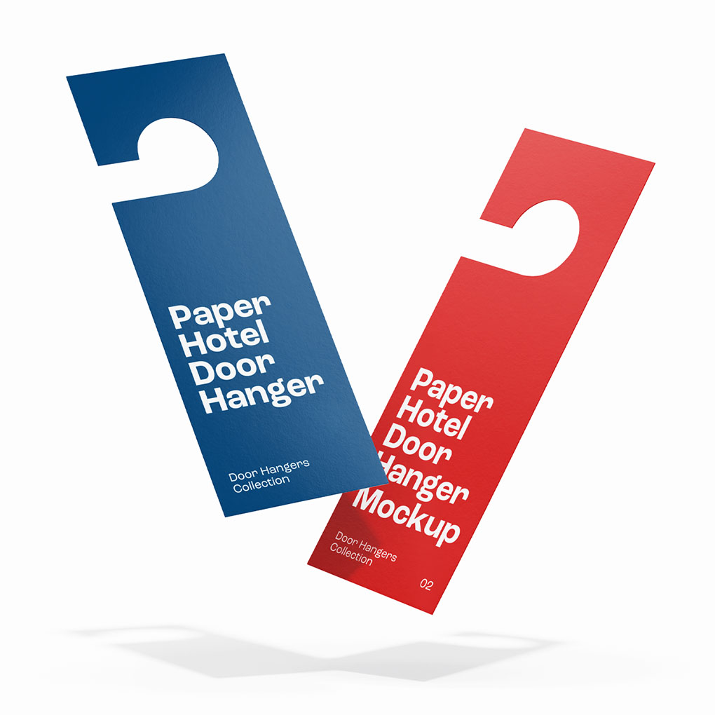 Paper hotel door hanger printing in Dubai with custom branding for hotels, resorts and hospitality businesses