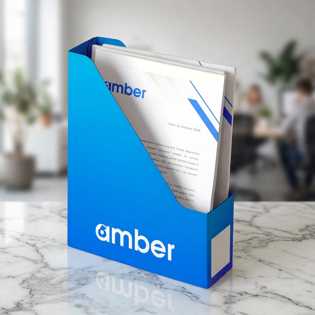 Custom document holder printing for company reports, brochures and corporate documents in Dubai UAE