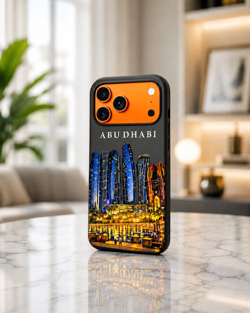 Custom phone case UV printing with full color personalized design in Dubai