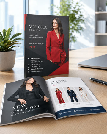 Professional product catalogue printing for businesses and brands in Dubai