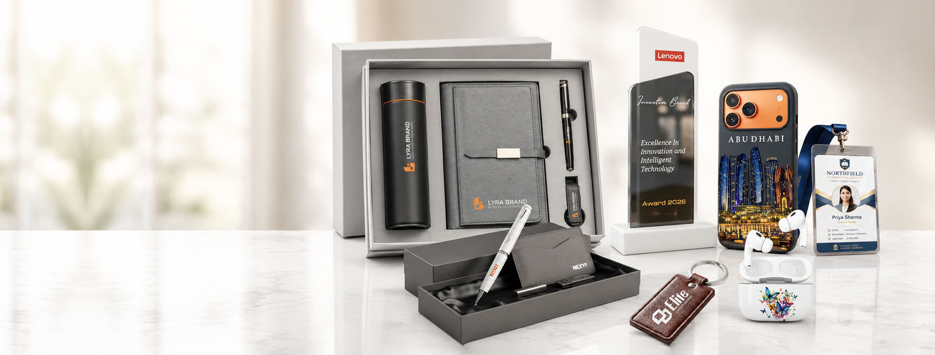 Corporate promotional gifts and customized branded products for businesses in Dubai