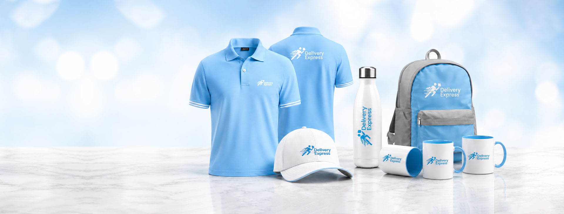 Custom branded uniforms promotional gifts and corporate merchandise printing in Dubai